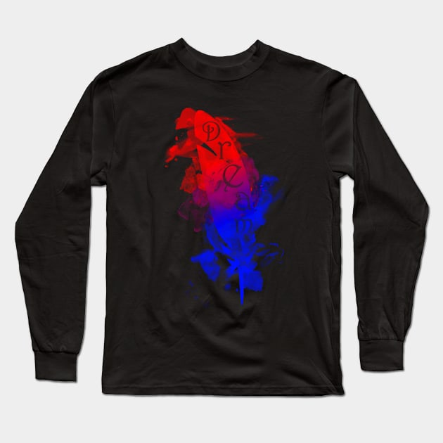 Dream (Red & Blue) Long Sleeve T-Shirt by Not Meow Designs 